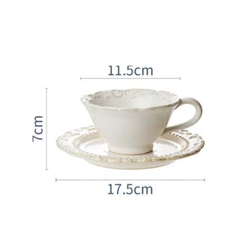 Skandishop Baroque Vintage Ceramic Dinner Plate
